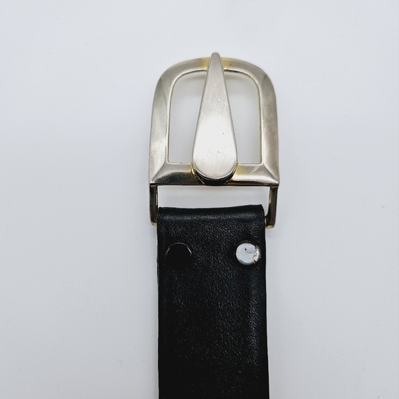 TERNER | silver buckle & cowhide leather belt - Picture 3 of 10